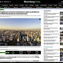 El apetito por comprar empresas en Latam se acelerar�a en 2026 impulsado por estas potencias